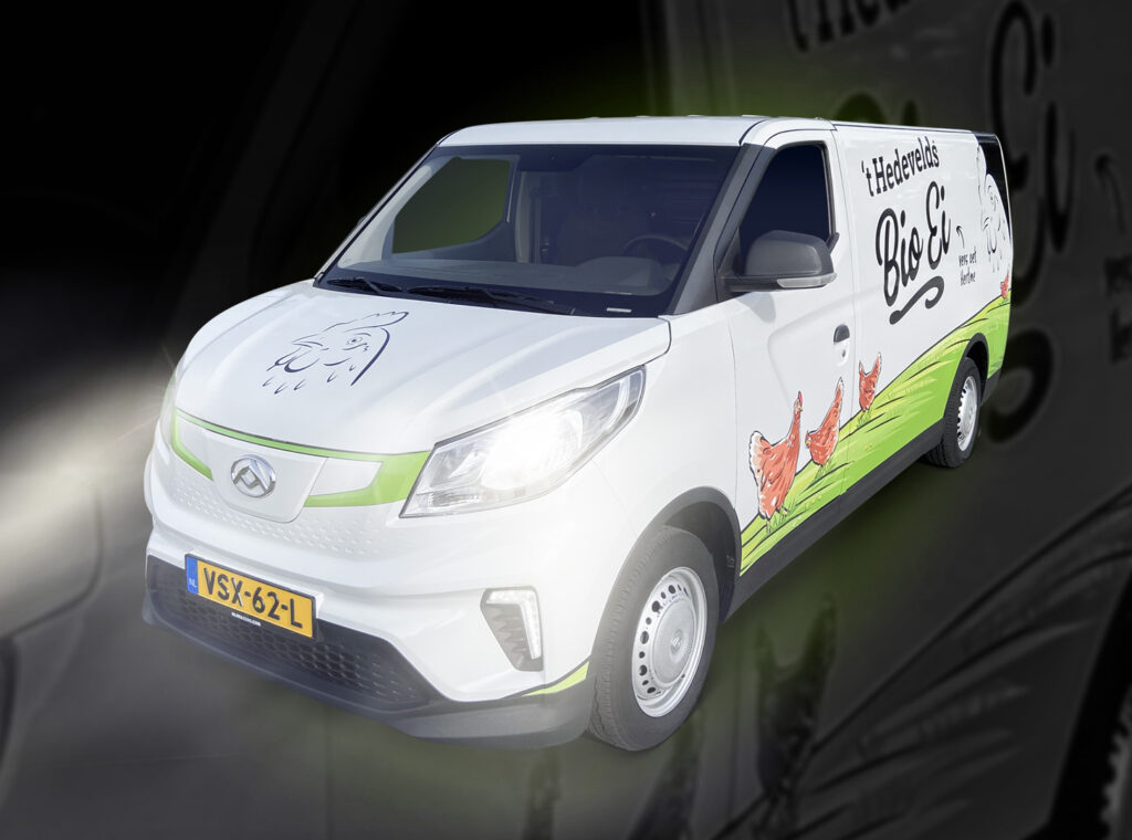 Hedevelds Bio Ei | Bestelbus bestickering